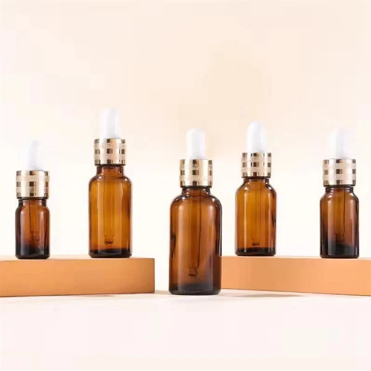 glass essential oil bottle