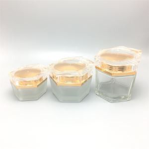 Vażett tal-Ħġieġ Krema ta 'Sitt Biċċiet